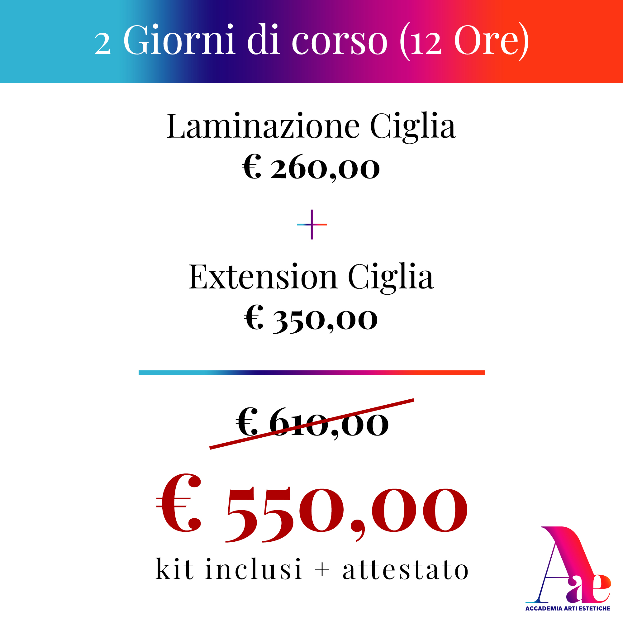 Corsi combo promo
