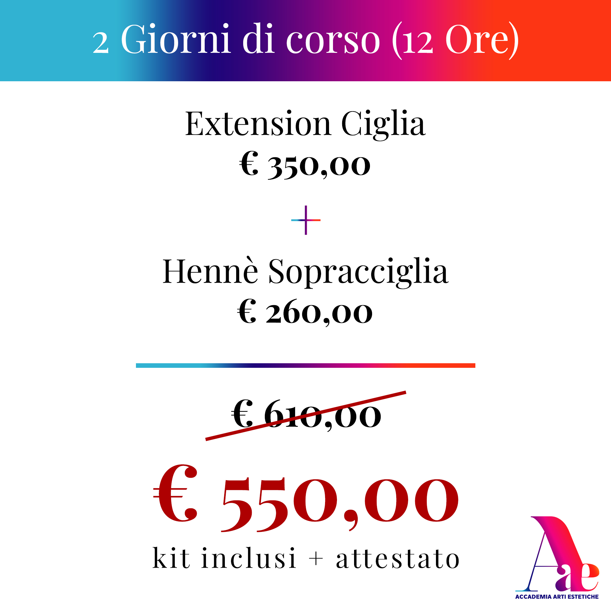 Corsi combo promo